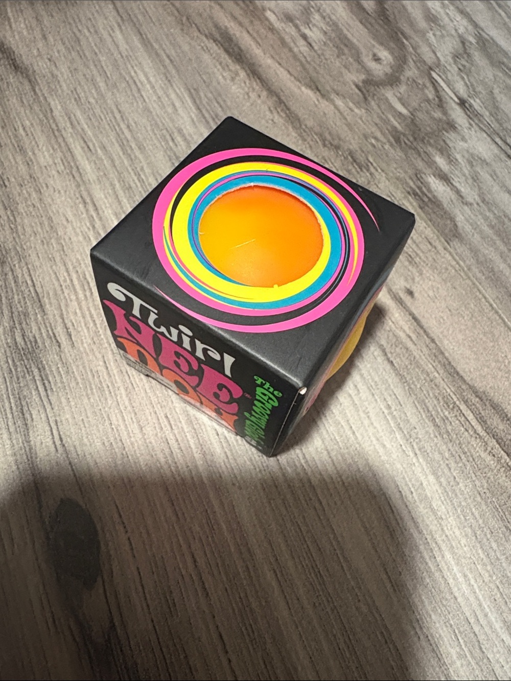 NeeDoh Twirl Groovy Glob Orange Mini Squishy NIB Unopened 🧡